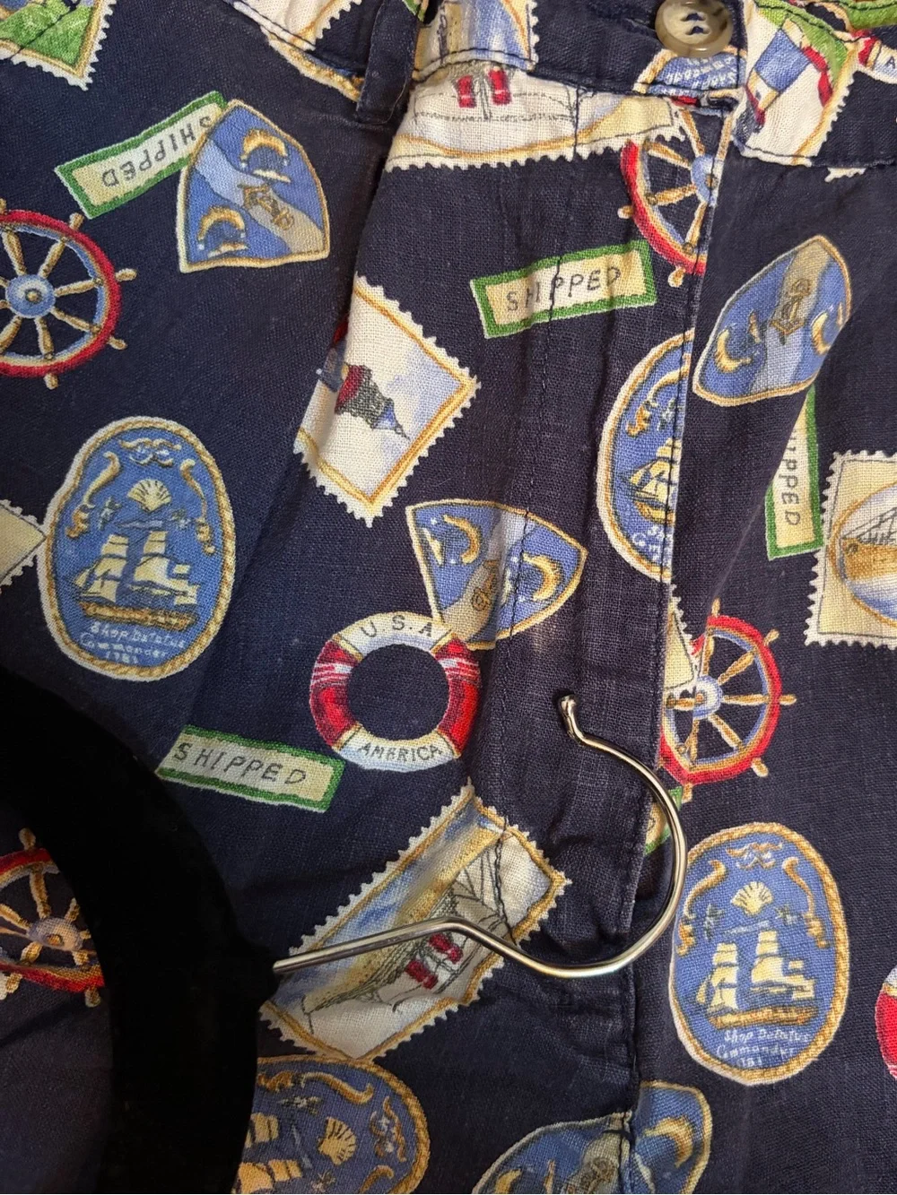 ⚓️Vintage Nautical Linen Blend Shorts⚓️